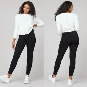 SPANX Jean-ish Ankle Leggings in black size M